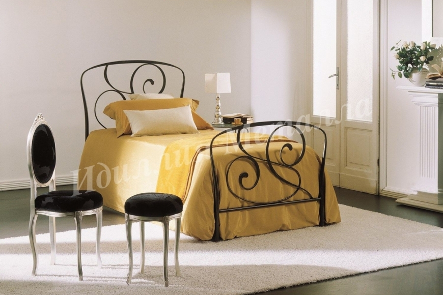 Кровать односпальная с художественной ковкой ОD-009