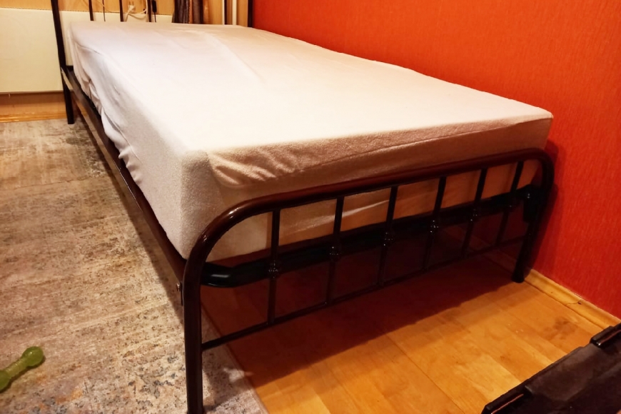 Строгая кованая кровать Loft ОD-017