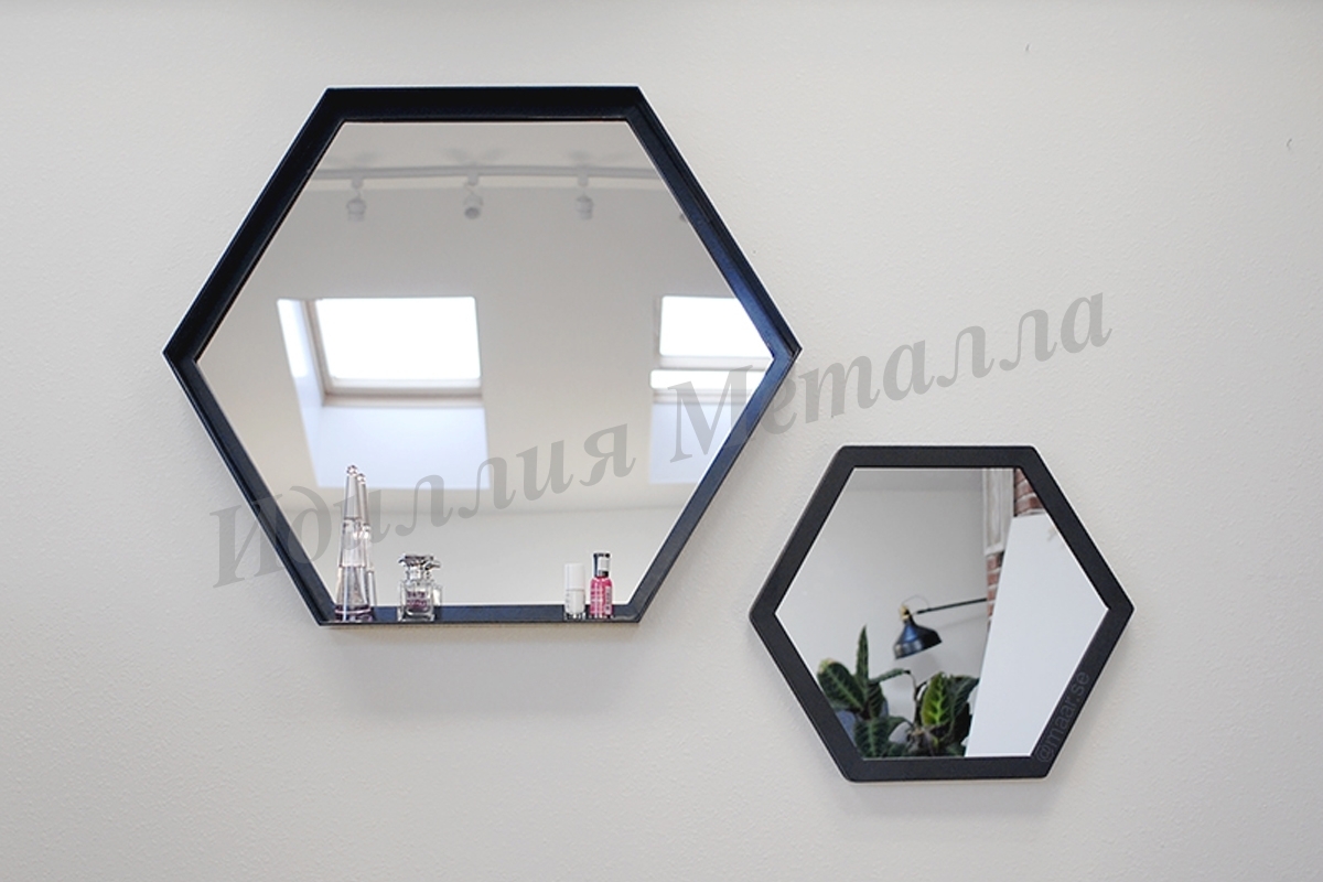 Ромбовидное зеркало Лофт дизайн LOFT-ZER-002