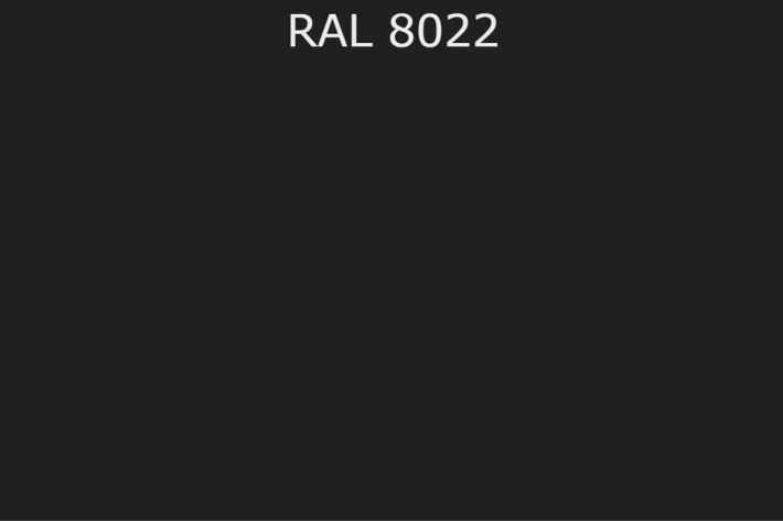 RAL 8022 Чёрно-коричневый