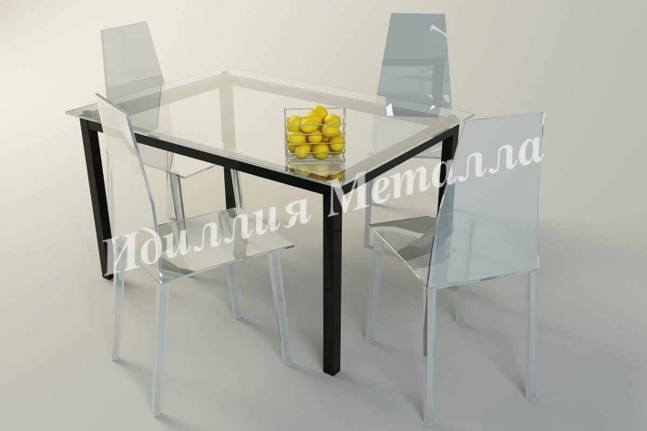 Стол обеденный со стеклом STOL-015